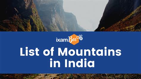 List of Mountains in India [Updated]-SSC CGL/SSC CHSL