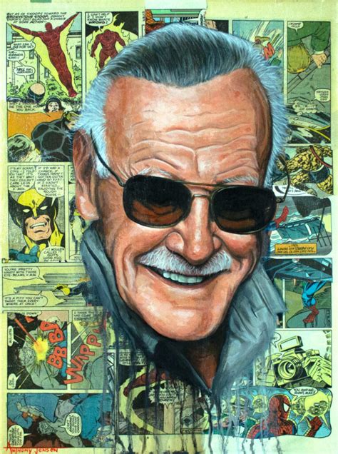 Stan Lee Art Stan Lee Painting Marvel Art Marvel Comic Art Stan