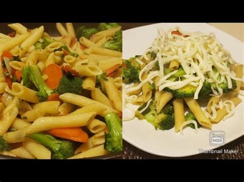 Pasta Con Verduras Y Nata Mirlo Blanco