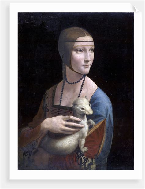 Portrait Of Cecilia Gallerani Lady With The Ermine Posters Prints