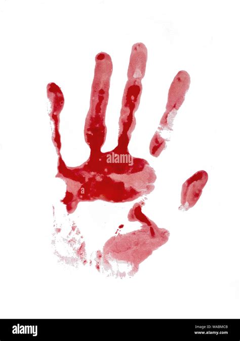 Bloody Handprint Hi Res Stock Photography And Images Alamy