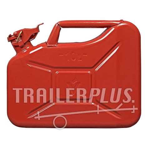 Jerrycan 10L metaal rood UN TüV GS gekeurd Trailerplus nl