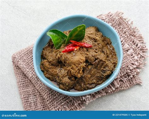 Rendang, Rendang Daging Sapi, Beef Stew Traditional Food from Padang ...