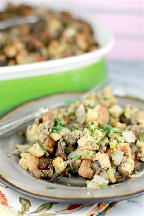 The Best Stuffing Recipe Ever · Erica S Recipes Sausage Stuffing