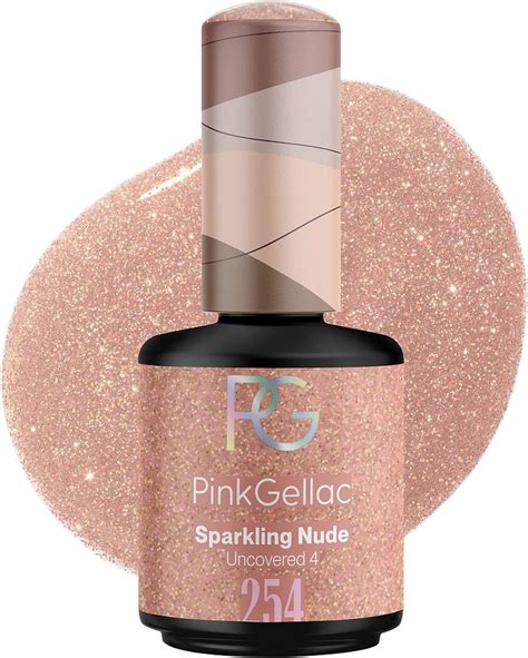 Pink Gellac 254 Sparking Nude Gel Lak 15ml Lichtroze Gellak