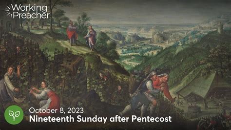 Sermon Brainwave 924 Nineteenth Sunday After Pentecost October 8