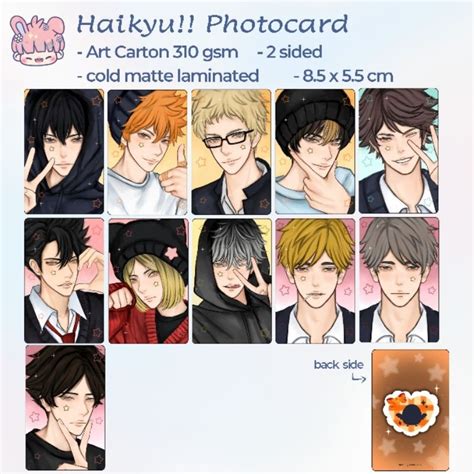 Jual Haikyu Haikyuu Photocard Pc Fanmerch Fanart Polaroid Anime