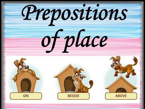 Prepositions of place. Memory game. | Teaching Resources