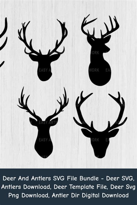 Deer And Antlers Svg File Bundle Masterbundles