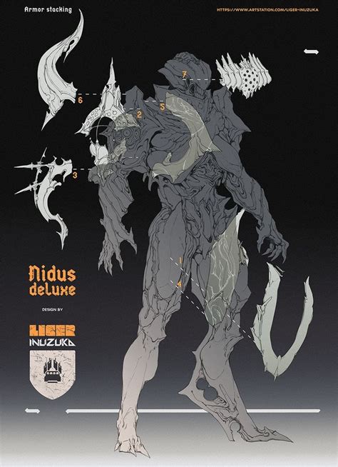 ArtStation Warframe Nidus Deluxe Skin Contract Concept Art Liger