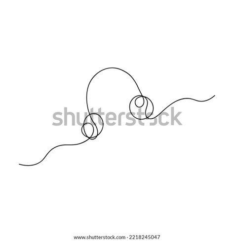 Vector Drawing Headphones On Head One Stock Vector (Royalty Free ...