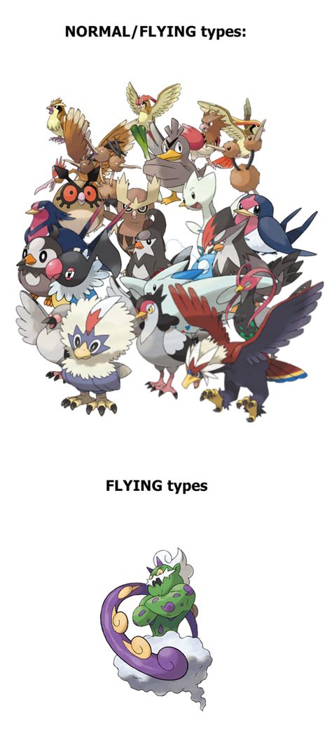 Normalflying Types By Tayzonrai On Deviantart