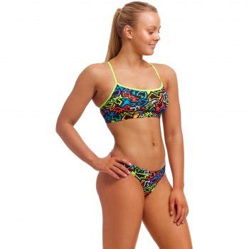 Funkita Swim Crop Eco Bikini Top Dames Funk Me BIKE24