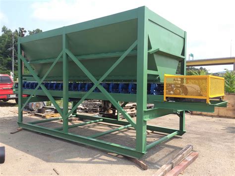 8x16 Hopper With 30 Belt Feeder Iron City Supply