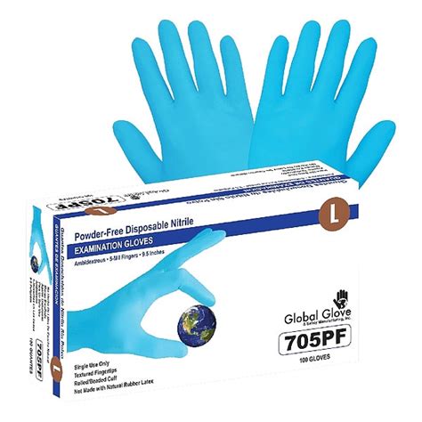 Global Glove And Safety Nitrile Disposable Gloves 5 Mil Palm Nitrile