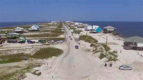 Dauphin Island Alabama Drone Flyover From The West End Beach Youtube