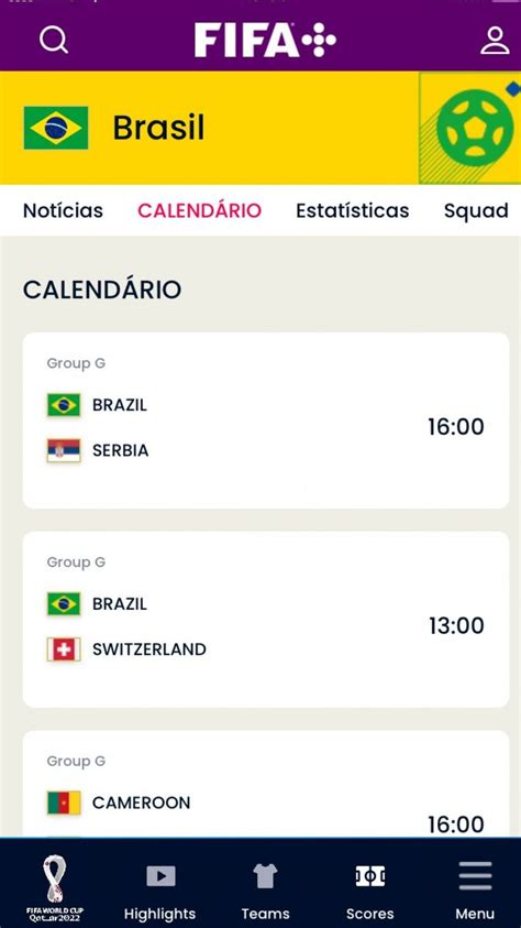 Horarios Jogos Copa 2022 Brasil