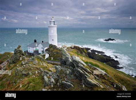 Start Point Lighthouse in South Devon, England. January 2009 Stock ...