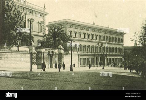 Queen Margherita Palace Rome 1914 Stock Photo Alamy