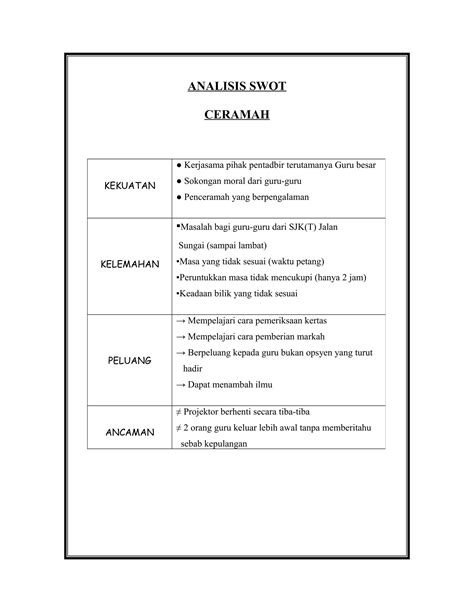 Analisis Swot Pdf