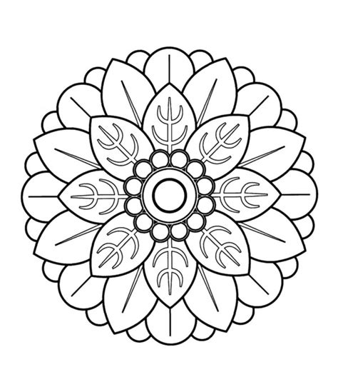 Dibujos De Mandalas Para Colorear Y Relajarse Muy Bonitos Colorear