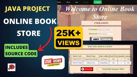 Online Book Store Java Project Ecommerce Website Development Step