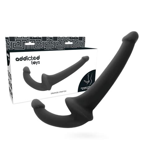 ADDICTED TOYS DILDO CON ARNÉS SIN SUJECCIÓN NEGRO Seductime Sex Shop