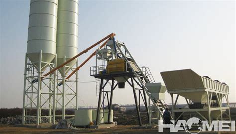 Skid Mounted Ready Mix Concrete Batching Plant Skid Ready Mix Concrete