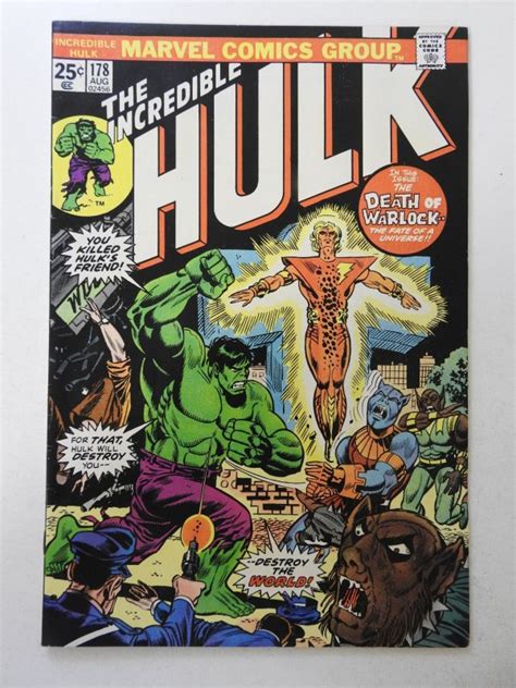 The Incredible Hulk 178 1974 VG FN Condition Comic Books Bronze