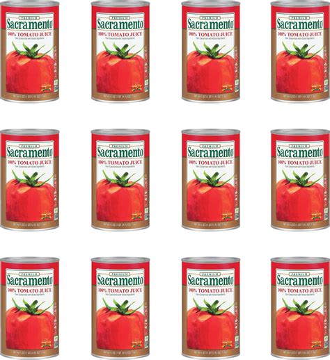 Amazon.com : Sacramento Tomato Juice 46 Oz Can, Case of 12 Cans : Everything Else