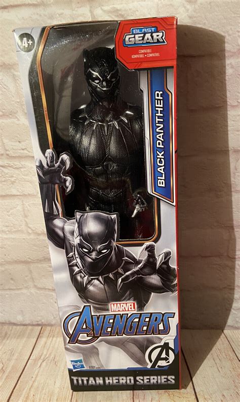 Mavin Marvel Avengers Titan Hero Series Blast Gear Black Panther 12” Action Figure New