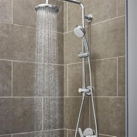 GROHE Vitalio 5-spray 7 in. Dual Shower Head and Handheld Shower Head in Chrome 26520000 - The ...