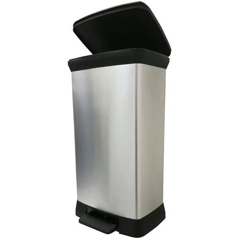 Poubelle Cuisine pédale 50L Bac à Ordures en Plastique couleur