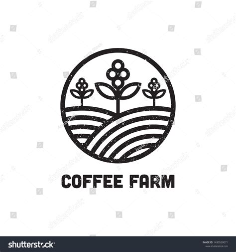 Coffee Farm Logo Design Inspiration Can Used Royalty Free Stock