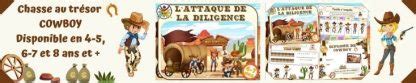 Jeu anniversaire Cowboy Kit Chasse au trésor Un Anniversaire en Or