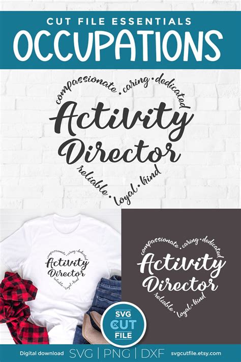 Activity Director Svg Director Svg Director Appreciation Etsy