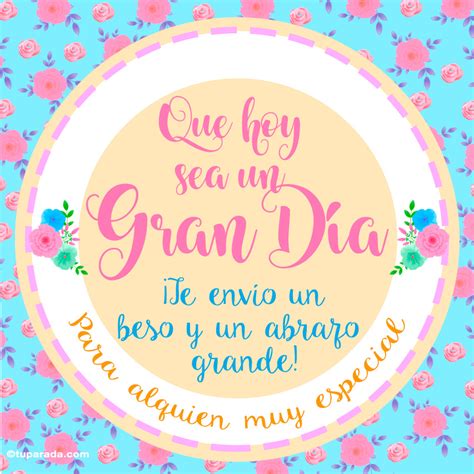 Tarjeta de saludos y abrazo, tarjetas de Hola, saludos y buen día