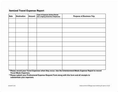 8 Travel Expense Report with Mileage Log - Excel Templates - Excel ...