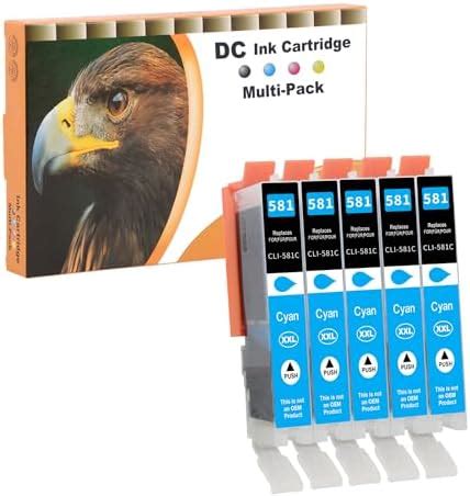 Bubprint 5 Cartuchos De Tinta Compatible Para Canon PGI 580 CLI 581 XL