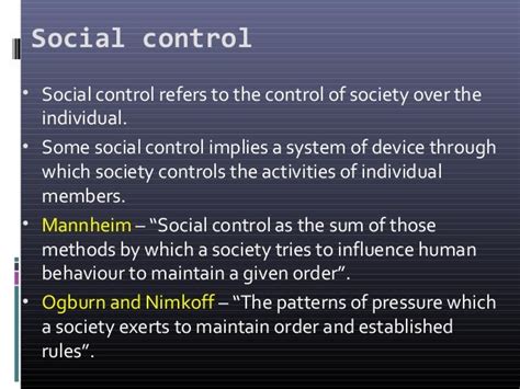 Social Control