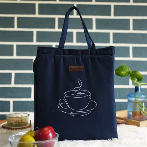 Coffee -Blue Tiffin Bag – Bhastra Bags