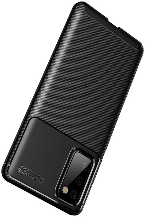 Samsung Galaxy S20 Fe Hoesje Siliconen Carbon Tpu Back Cover Zwart Gsmpuntnl