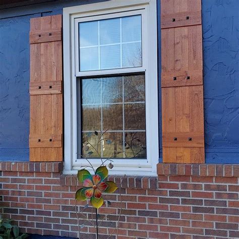 Cedar Farmhouse Style Shutters Rustic Farmhouse Window Shutters Cedar