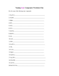 Naming Covalent Compounds Worksheet Answer Key Db Excel