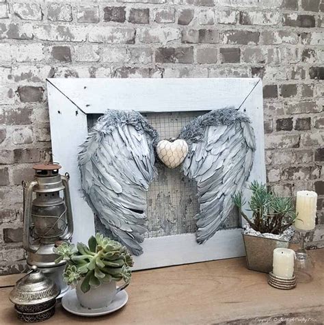 Make Your Own Heavenly Angel Wings Wall Decor A Crafty Mix Angel Wing