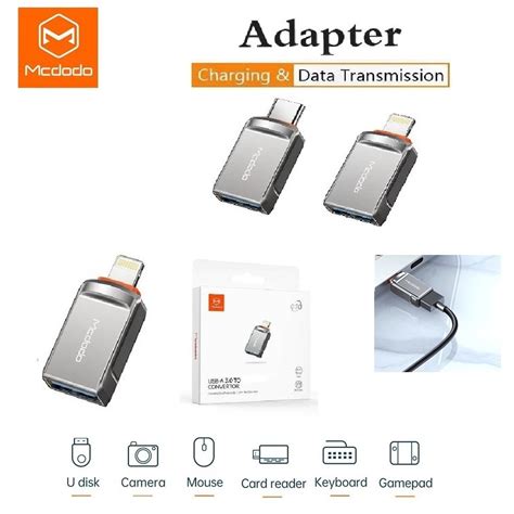 MCDODO OT 8600 USB A 3 0 To Phone Mini OTG Adapter OT 873 USB A 3 0