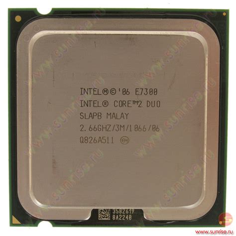 Процессор Intel Core 2 Duo E7300 2,66GHz, 3Mb, 1066MHz Socket-775 OEM ...