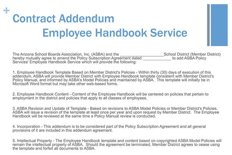 Asbas Employee Handbook Services Arizona School Boards Association