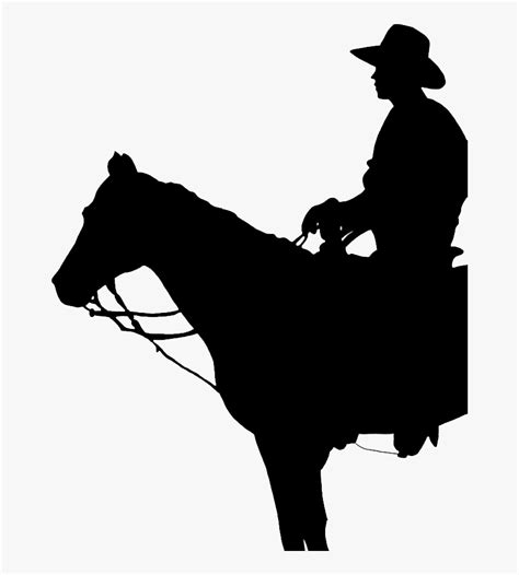 Cowboy Silhouette Png - Cowboy On Horse Silhouette Png, Transparent Png ...