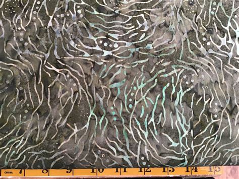 Sshh34728c Bark Print Batik Green Teal Quilters Den